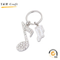 New Design Musical Note Metal Keyring with High Quality (Y03487)